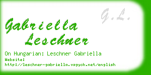 gabriella leschner business card